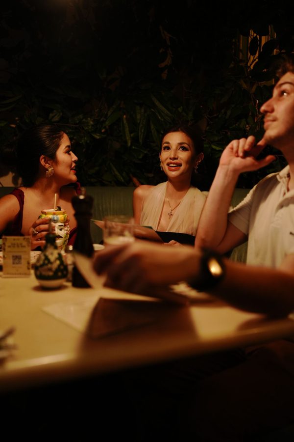 An unhurried dinner with friends