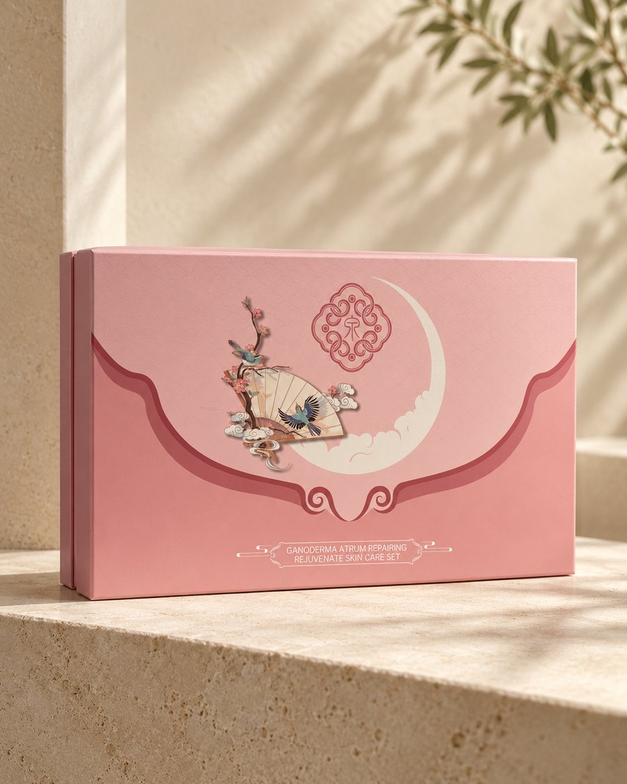 The pink gift box, closed